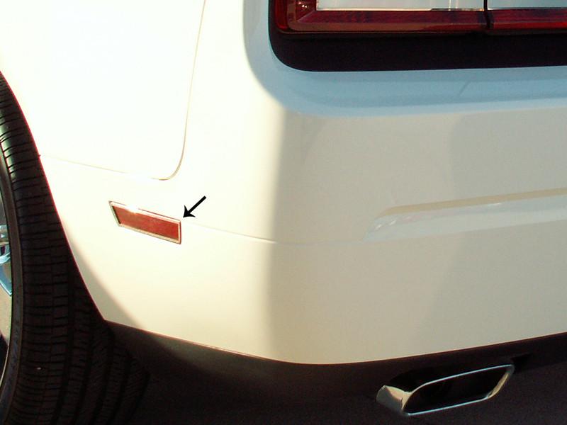 Stainless Polished Side Marker Trim 08-14 Dodge Challenger - Click Image to Close